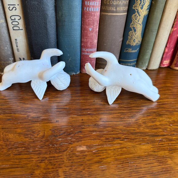 Vintage Porcelain Angel Taper Candle Huggers, Set of 2 - Picture 12 of 13